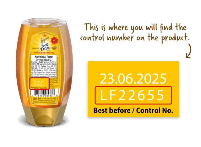 This is where you will find the  control number on the product.